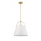 Z-Lite Z-Studio 1 Light Pendant, Matte White & Heritage Brass 726P18-MW+HBR - alternate 7
